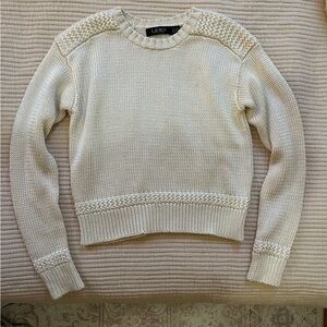 Lauren Ralph Lauren Cream Knit Sweater